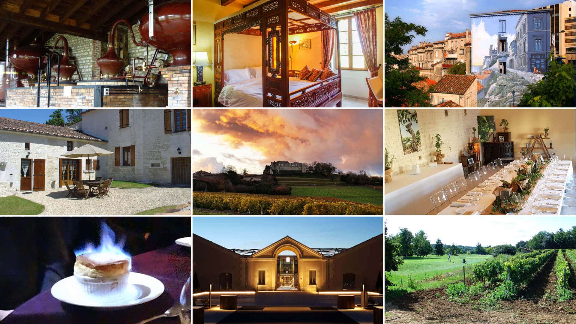 Stays and packages in the Cognac country
