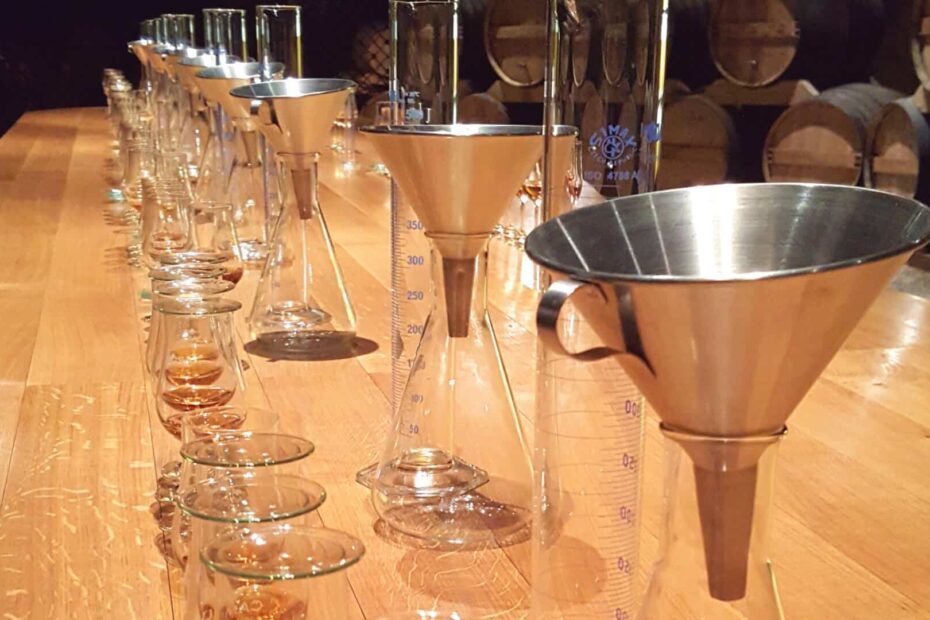 Workshop master blender with a cognac master