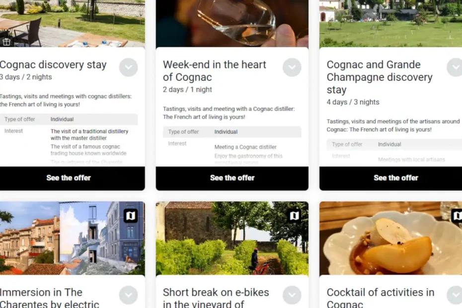 Online shop to buy and offer vouchers of our packaged stays